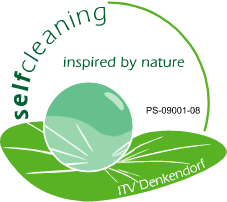 self cleaning logo